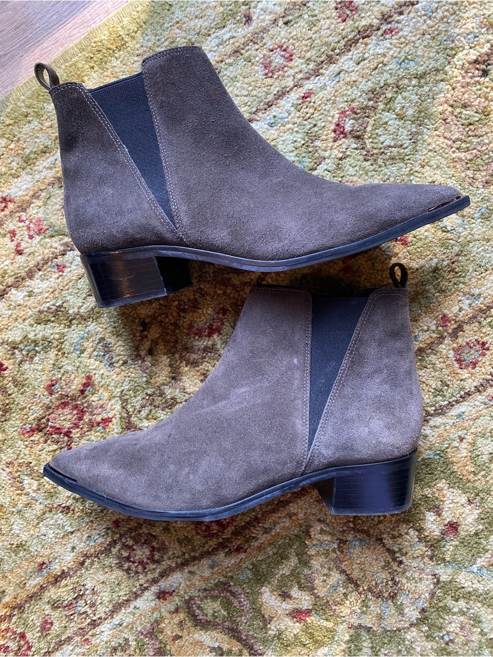 Marc Fisher Brown Suede Chelsea Booties